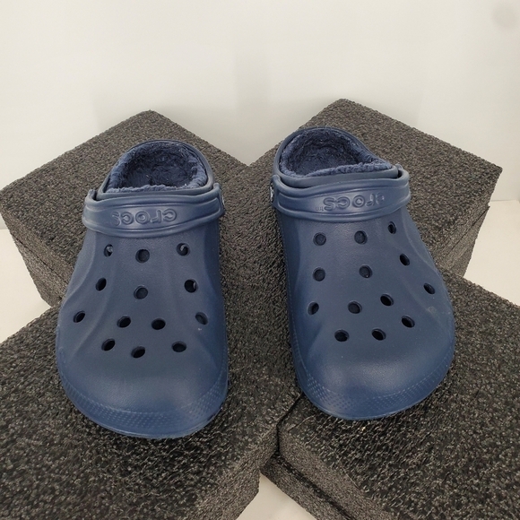 Crocs Baya Lined Clog Navy Men 5 Women 7 Shoes Blue - Picture 10 of 16